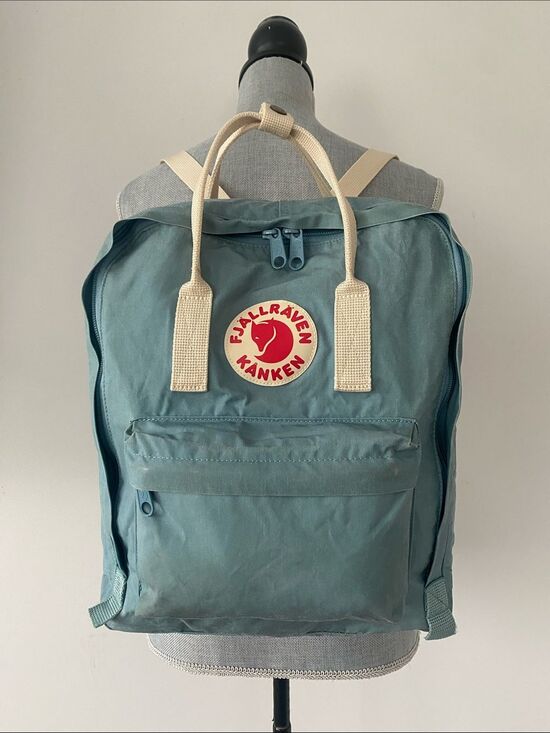 Rare Fjallraven Classic Kånken Sky Blue Backpack Laptop Pocket Everyday School main image 13